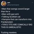 Twatter user heymannicepost knows its nutshells of ResetERA's triggering.