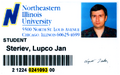 Ljupco's college ID.