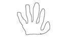 CheekyBen drew his hand. Now all he has to do is print it out and slap it on his face