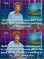 Bob Ross on the game's graphics.