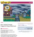 "How Animal Crossing Triggered a Rape Flash-back"