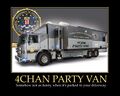 4chan party van demotivator.