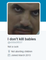 he don't kill babies