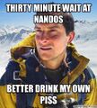 Bear Grylls goes for a cheeky Nando's.