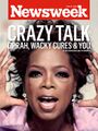 Oprah has blood chicken grease on her hands.