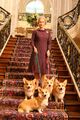 The Queen Mum and her Corgis