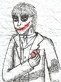 The Joker asks for fan art. He gets this piece of shit. If I were him smiles would be being cut right about now...