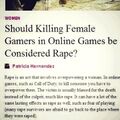 Dying in a video game is exactly the same as rape.