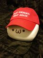 Hotwheel's plushie and MAGA hat :3