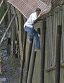 Typical Mexican doing what he does best, jumping the border