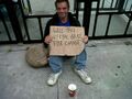 What the homeless do in London for money. Despite this, he still leads a more meaningful existence than Rootbrian.