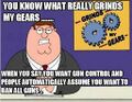 Peter Griffin's view on gun control