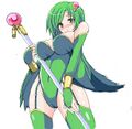 Rydia's preferred weapons are whips and rods.