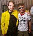 Zedd hugs a homosexual Mexican.