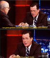 Colbert knows his place.